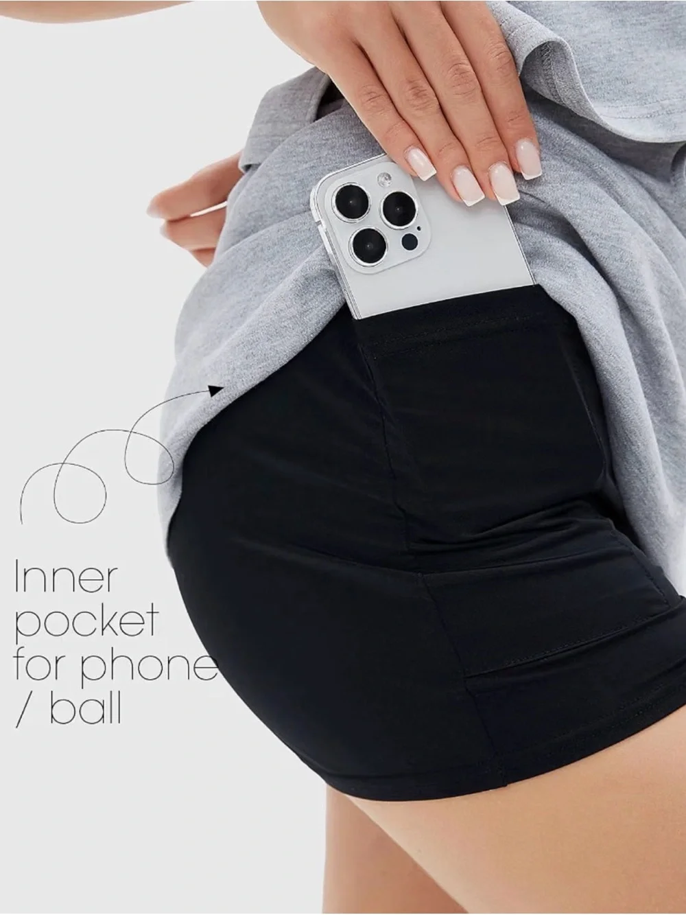 Women’s Casual Gray Knit Mini Skirt